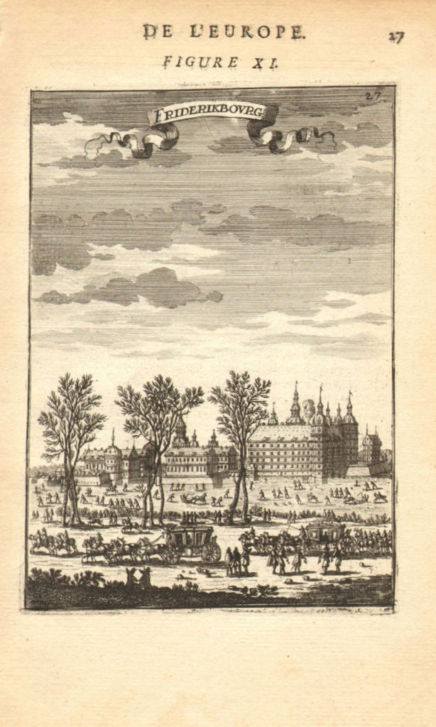 DENMARK. Frederiksborg Royal Palace, Hillerød Hillerod. Carriages. MALLET 1683